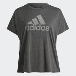 [4066762115716] ADIDAS SPORTSWEAR FUTURE ICONS WINNERS 3.0 TEE (PLUS SIZE)  - Black Melange