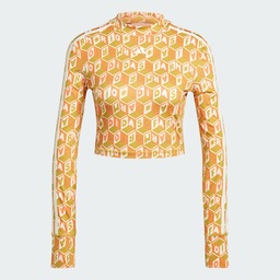 ADIDAS X FARM CROPPED LONGSLEEVE SHIRT  - Victory Gold
