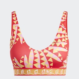 ADIDAS X FARM MEDIUM SUPPORT BRA  - Tomato