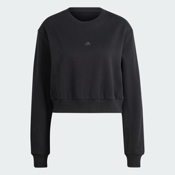 ALL SZN FLEECE CROPPED SWEATSHIRT  - Black