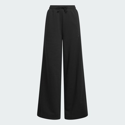 ALL SZN FLEECE WIDE LEG PANTS  - Black