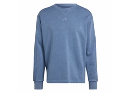 ALL SZN FRENCH TERRY 3 STRIPES GARMENT WASH CREW  - Preloved Ink