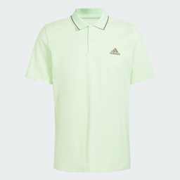 ESSENTIALS PIQUE SMALL LOGO POLO SHIRT  - Semi Green Spark