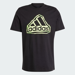 FOLDED BADGE GRAPHIC TEE  - Black