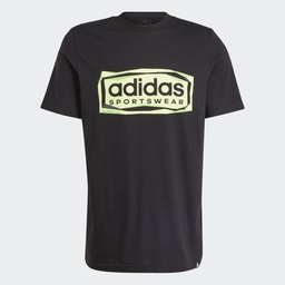 FOLDED SPORTSWEAR GRAPHIC TEE  - Black