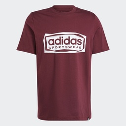 FOLDED SPORTSWEAR GRAPHIC TEE  - Shadow Red