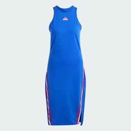FUTURE ICONS THREE STRIPES DRESS  - Semi Lucid Blue
