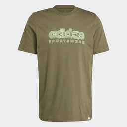 GROWTH SPORTSWEAR GRAPHIC TEE  - Olive Strata