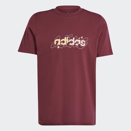 ILLUSTRATED LINEAR GRAPHIC TEE  - Shadow Red