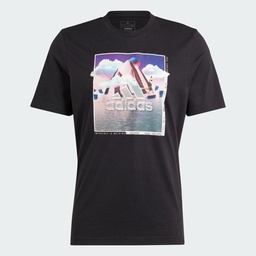 LANDSCAPE BADGE GRAPHIC TEE  - Black
