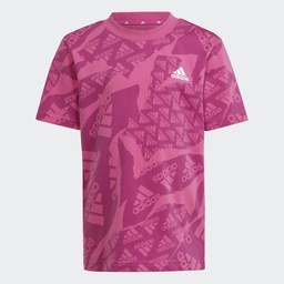 LITTLE KIDS ESSENTIALS ALLOVER PRINTED T - Semi Lucid Fuchsia
