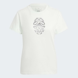 METALLIC GRAPHIC TEE  - Crystal Jade