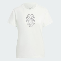 METALLIC GRAPHIC TEE  - Crystal Jade