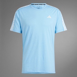 OWN THE RUN 3 STRIPES T - Semi Blue Burst