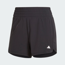 PACER STRETCH WOVEN ZIPPER POCKET LUX SHORTS  - Black