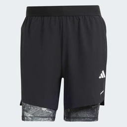 POWER WORKOUT 2IN1 SHORTS  - Black