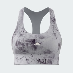 RUN POCKET MEDIUM SUPPORT AOP BRA ITERATION  - Halo Blue