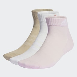 CUSHIONED SPORTSWEAR ANKLE SOCKS 3 PAIR PACK - Clear Pink