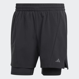 DESIGNED FOR TRAINING YOGA PREMIUM 2IN1 SHORTS - Black