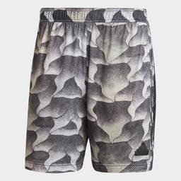 TIRO ALLOVER PRINT MESH SHORTS  - Black