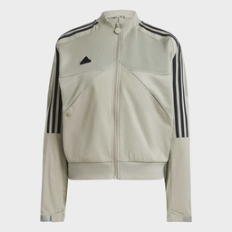 TIRO MATERIAL MIX TRACK TOP  - Silver Pebble