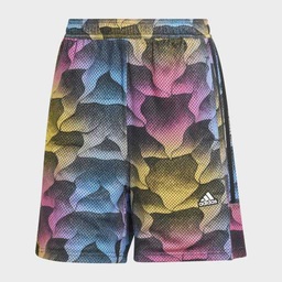 TIRO PRINT MESH SUMMER SHORTS  - Black