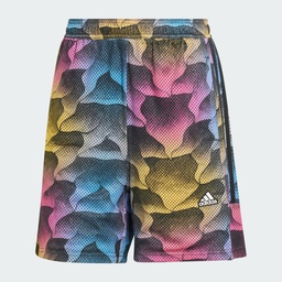 TIRO PRINT MESH SUMMER SHORTS  - Black