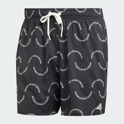 WAVE LOGO CLX SWIM SHORT  - Black