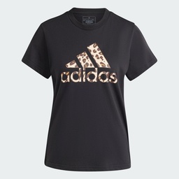 ANIMAL PRINT GRAPHIC TEE - Black