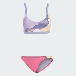 CITY ESCAPE CAMO BIKINI SET - Silver Violet