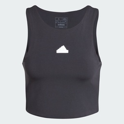 CITY ESCAPE CROPPED TANK TOP - Black