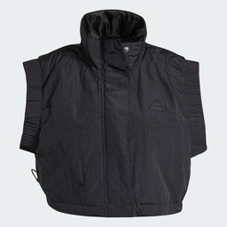 CITY ESCAPE CROPPED VEST - Black