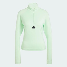 CITY ESCAPE QUARTER-ZIP LONG SLEEVE - Semi Green Spark