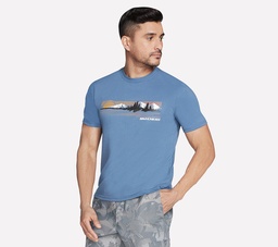 SKECHERS OUTDOOR MOUNTAIN TEE - BERING SEA