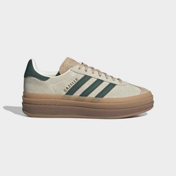 GAZELLE BOLD SHOES - Cream White / Collegiate Green / Magic Beige