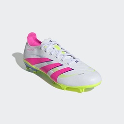 PREDATOR LEAGUE FIRM/MULTI-GROUND BOOTS - Cloud White / Lucid Pink / Lucid Lemon