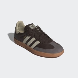 SAMBA OG SHOES - Brown / Putty Grey / Gold Metallic
