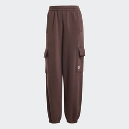 ESSENTIALS FLEECE CARGO JOGGERS - Brown