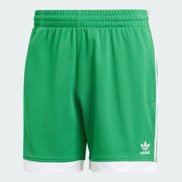 MOCK EYELET SHORTS - Green