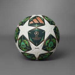 [4067891538629] UEFA CHAMPIONS LEAGUE PRO 24/25 KNOCKOUT PHASE BALL - White / Shadow Green / Solar Slime