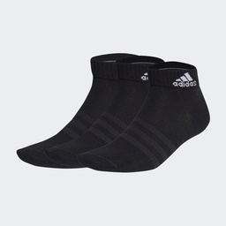 THIN AND LIGHT ANKLE SOCKS 3 PAIRS - Black / White