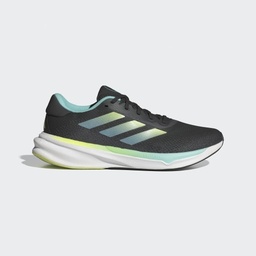 SUPERNOVA STRIDE RUNNING SHOES - Core Black / Pulse Lime / Flash Aqua
