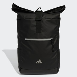 [4067901628340] ULTRAMODERN BACK-TO-UNIVERSITY ROLLTOP BACKPACK - Black / White