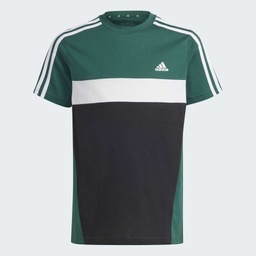 TIBERIO 3-STRIPES COLORBLOCK COTTON T-SHIRT KIDS - Green