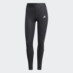 HYPERGLAM FULL-LENGTH EMBOSS LEGGINGS - Black