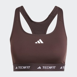 TECHFIT MEDIUM-SUPPORT BRA - Shadow Brown