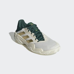 BARRICADE 13 TENNIS SHOES - Core White/Gold Met./Collegiate Green
