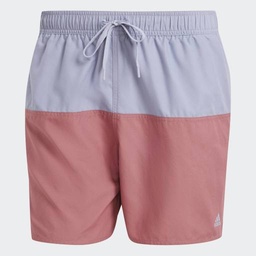 COLORBLOCK CLX SWIM SHORTS SHORT LENGTH - Silver Violet / Preloved Crimson