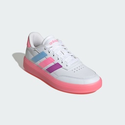 COURTBLOCK SHOES - Ftwr White/Beam Pink/Clear Sky