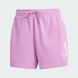 3-STRIPES FRENCH TERRY SHORTS - Preloved Purple
